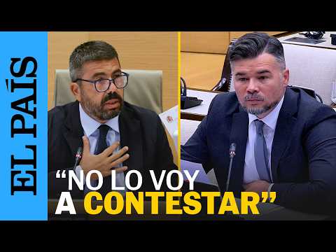Las preguntas sin respuesta de Rufián a Mazón en la comisión de la DANA del Congreso | EL PAÍS