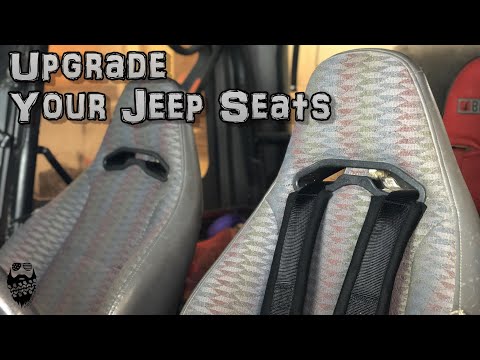 Upgrade your Factory Jeep Seats! Installing a 4 point Harness