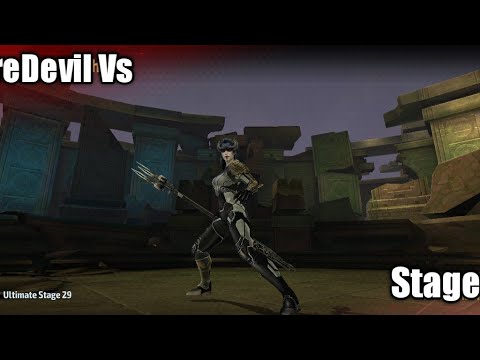 Level 70 Daredevil vs Stage 29 Proxima Midnight.