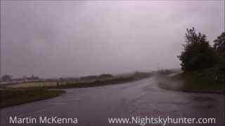 preview picture of video 'Omagh Road Hail Storm N. Ireland - June 8th 2014'