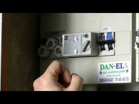 Sådan tester du din fejlstrømsafbryder