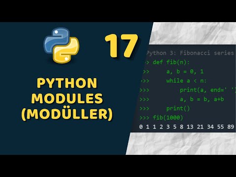 17 - Python Modules (Modüller)