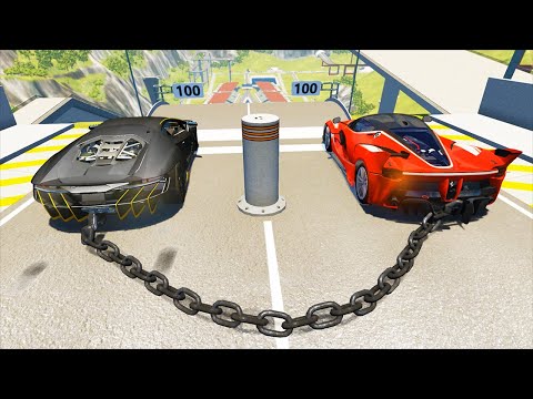 Chained Car Crashes #6 - BeamNG Drive