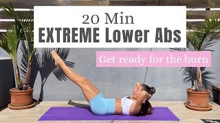 20 Min EXTREME Lower Abs Workout 🔥 (No Planks, No Equipment)