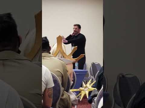 J Michael Tatum does a little bit of Erwin's speech at Abq Comic Con