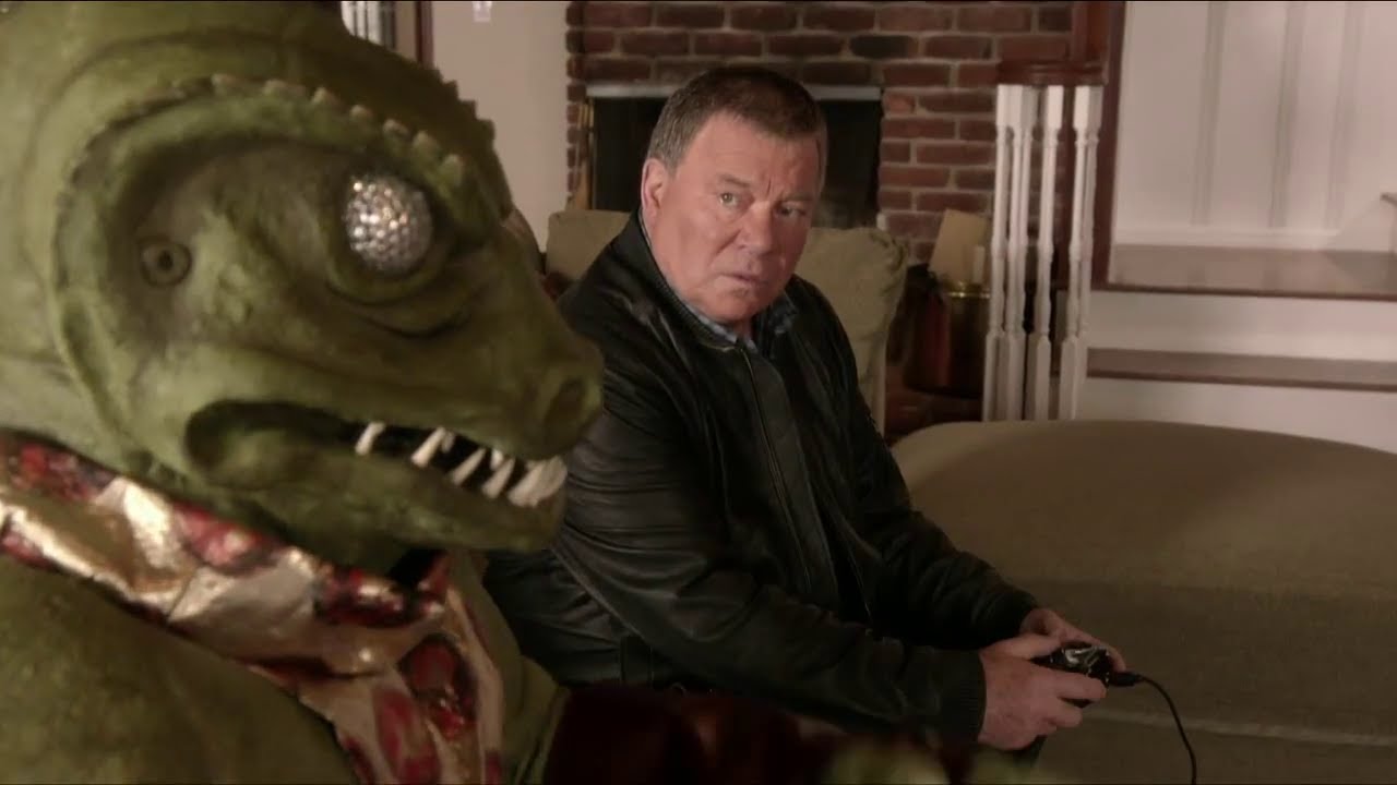 Star Trek - William Shatner Facing the Gorn...Again.