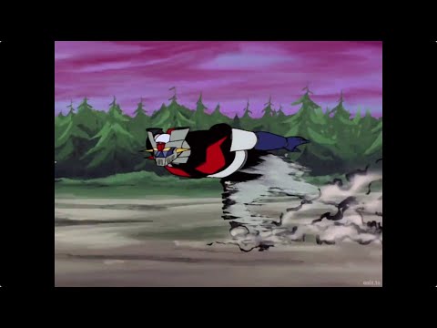 Mazinger Z "flies" for the first time