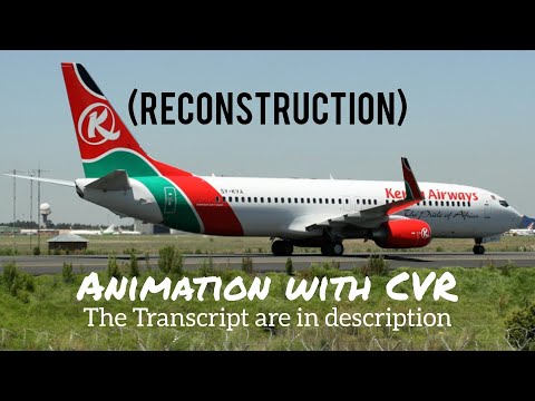 Kenya Airways Flight 507 Crash || Animation with CVR. (Subtitles/CC On)