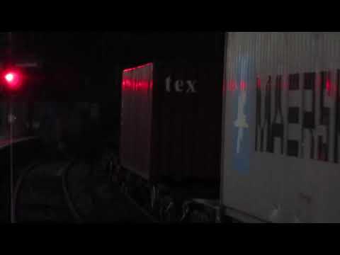 Freightliner Class 66542 Passes Through Ipswich Train Station