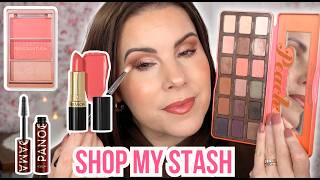 Peachy Spring Makeup Look 🍑 MAKEUP COLLECTION Tour!