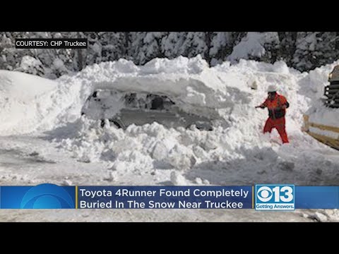 Whole SUV Found Buried In Snow Near Truckee