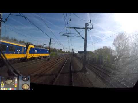 A train driver's view: Hoofddorp Opstel - Hoorn, SLT, 05-May-2016.