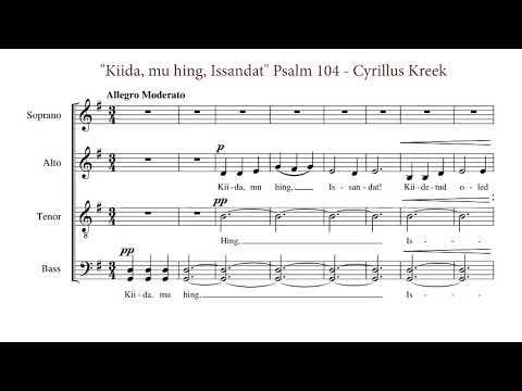Taaveti laul 104  - Cyrillus Kreek