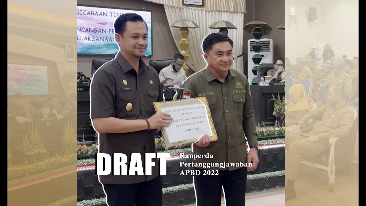 Draft Ranperda Pertanggungjawaban APBD 2022 Diterima DPRD