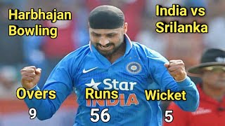 Ipl highlights :Harbhajan Singh 5 /56 Best bowling vs Srilanka  bowling highlights