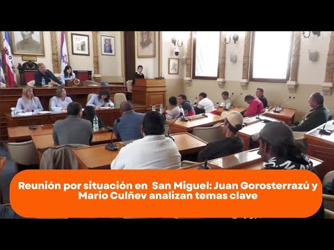 Reunión por  San Miguel: Juan Gorosterrazú y Mario Culñev Analizan Temas Clave