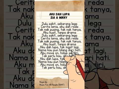 Aku Dah Lupa-Zia & Mikky #viraltiktok #lyrics #viral #viralvideo #tiktokvideo #tiktokviral #trending