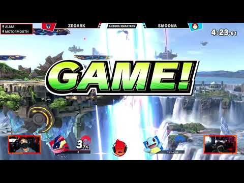 Zeoark (Greninja) vs Smoona (Pokemon Trainer, Pac-Man) - PK Fireup #28 Losers Quarter Finals