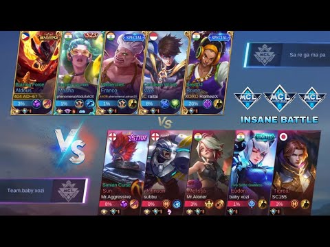 NERF Aldous " Meet Top 1 Global Player's In MCL - Insane Fight || Aldous Best Build 2022