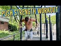 CALISTHENIC SHOULDERS AND CHEST STRENGTH TRAINING | HANDSTAND PROGRESSION FOR BEGINNERS | PUSH DAY