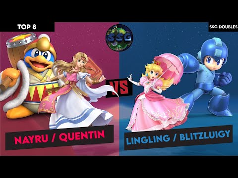 Top 8 GF Nayru / Quentin (Zelda / Dedede) vs LingLing / BlitzLuigy (Peach / Mega Man) (SSG Doubles)