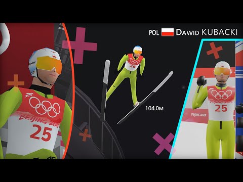 Odwzoruj to w DSJ4 #52 Dawid Kubacki 104.0m IO Beijing 2022 (Zhangjiakou) BRĄZOWY MEDAL OLIMPIJSKI