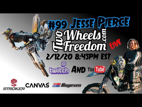 #99 Jesse Pierce, Two Wheels to Freedom Live