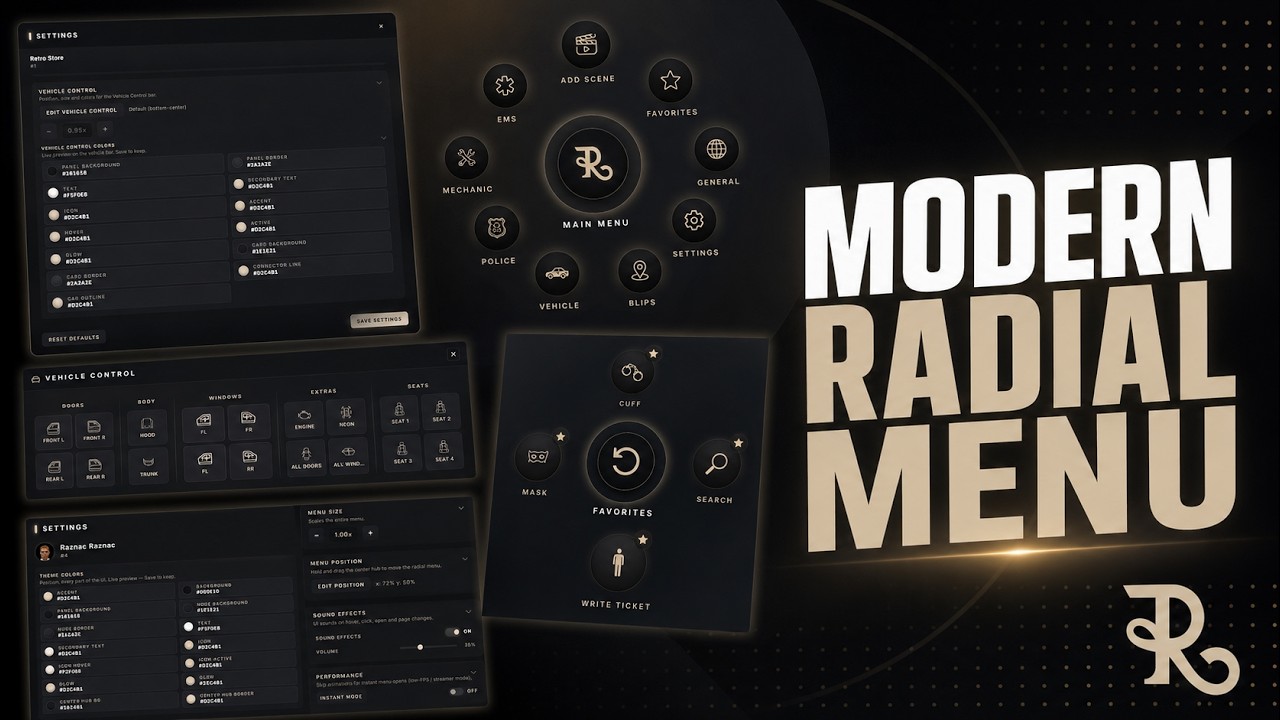 图片[2]-Retro | Modern Radial Menu - FiveM插件网-FiveM插件网
