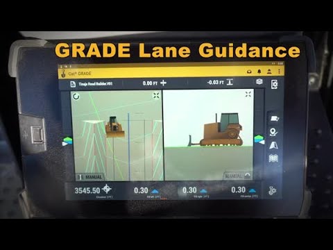 Cat® Next Gen Dozer Grade Monitor: Lane Guidance
