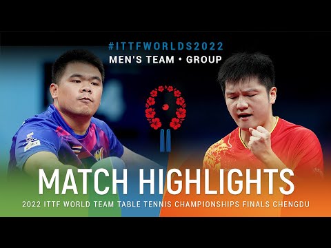 Highlights | Sarayut Tancharoen (THA) vs Fan zhendong (CHN) | MT Grps | #ITTFWorlds2022