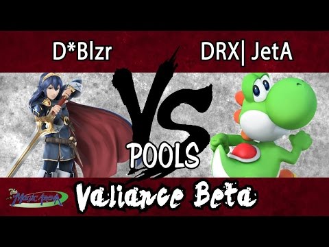 Valiance β - D*Blzr (Lucina) vs. DRX JetA (Yoshi) - POOLS - Smash 4 - Wii U