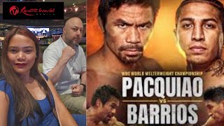 Manny Pacquiao Vs Barrios  Live at Resort world Manila 🇵🇭
