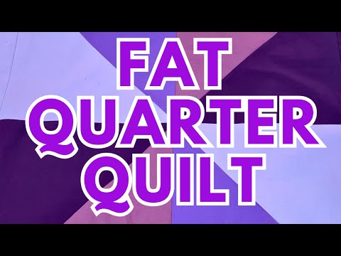 HUGE star quilt made from fat quarters!