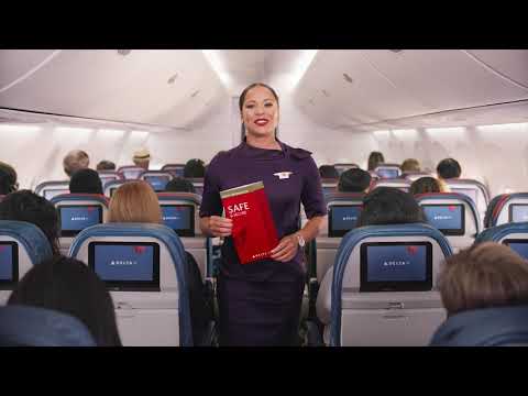 Delta Airlines Safety Card Safety Video (2019)