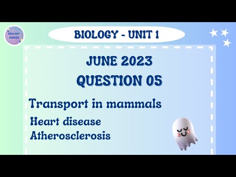A-level Biology| Unit-1| May-June 2023 Question paper | Question -5 | Transport in mammals