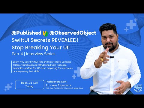 Why Your SwiftUI Fails: Master @ObservedObject and @Published | #swiftui Series Part 4