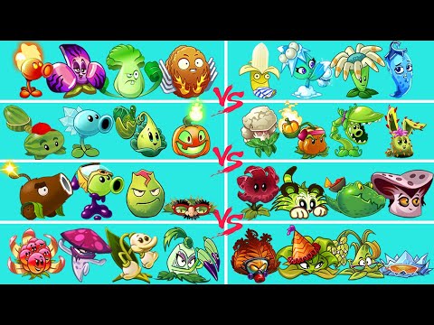 Tournament 08 Team 04 Plant Vs 99 Zombie NOOB x PRO x HACKER X GOLD Zombie - PvZ 2 Team 04 Plant