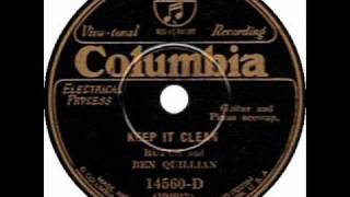 Rufus &amp; Ben Quillian - Keep It Clean (Columbia 14560-D).wmv
