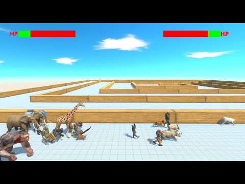 Mutant Primates vs Modern Mammals Race - Animal Revolt Battle Simulator- Maze Run