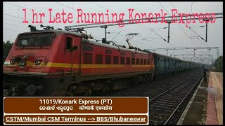 preview picture of video '1hr Late Running & Smooth Overtake by Konark Express with LGD WAP 4 Skips NPL || Indian Railways ||'