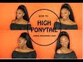 Updated How To High Ponytail using Braiding Hair Quick and Easy, Video Girl with High Ponytail viral!