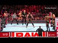 WWE BARON CORBIN DREW MCYINTYRE AND BOBBY LASHLEY VS BRAUN STROWMAN ELIAS AND FINN BALOR RAW