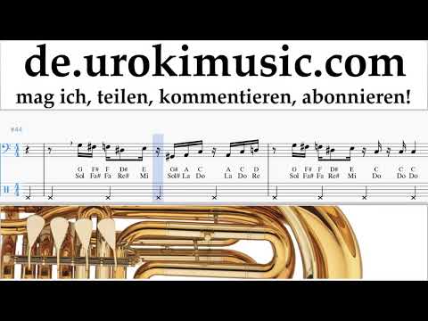 Tuba Lernen Super Mario Bros - Theme Tabulatur um-a995