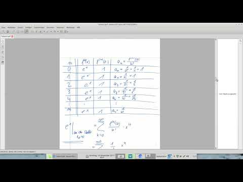 Höhere Mathematik für Studienanfänger video 10 Potenzreihen