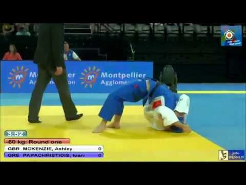 Judo 2014 European Championships Montpellier: McKenzie (GBR) - Papachristidis (GRE) [-60kg]