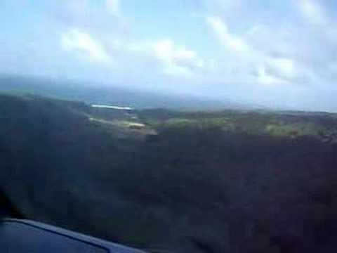 Dash 8 Landing in Dominica