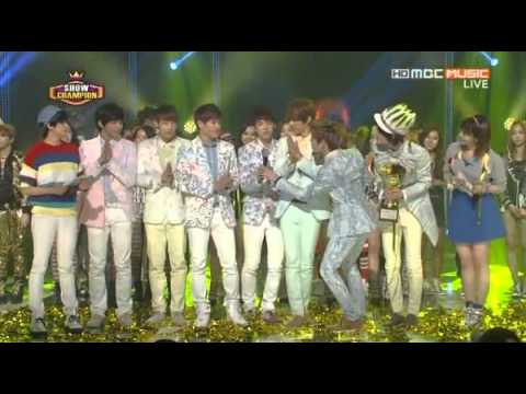130403 쇼 챔피언 - 인피니트 Man In Love 1위 수상멘트!!!