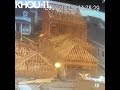 Hurricane Delta: Homes under construction collapse in Galveston