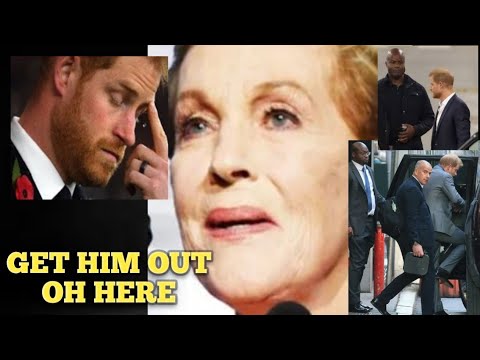 GET HIM OUT! Bodyguards ESCORT Harry out of AFI life achievement award at request of Julie Andrews