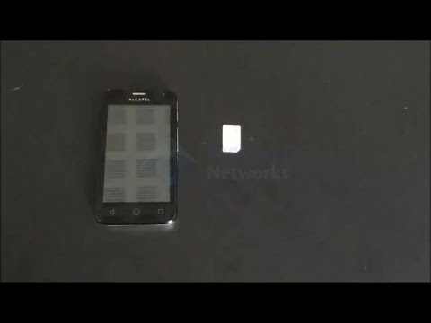 How to insert SIM card - Alcatel One Touch Pixi First